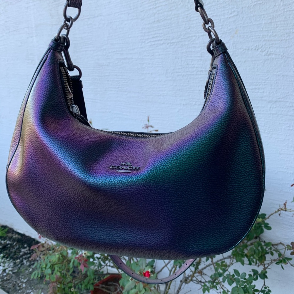 Coach Harley East/West Hologram Leather Hobo